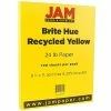 Best deal 🧨 JAM Paper® Smooth Colored Paper, 24 Lbs., 8.5" X 11", Yellow Recycled, 100 Sheets/Pack (103945) 🛒