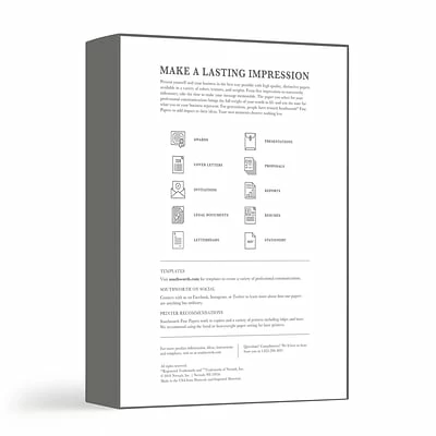 Flash Sale 🎁 Resume/Cotton Letterhead Paper Southworth Antique Laid ID Paper, 24 Lbs., 8.5" X 11", Ivory, 500/Ream (464C) 🥰 - Image 2