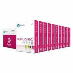 Best deal 🥰 HP Multipurpose Paper HP 8.5" X 11" Multipurpose Paper, 20 Lbs., 96 Brightness, 500/Ream, 10 Reams/Carton (HPM1120) 👏