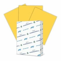 Best Sale 😀 Copy & Multipurpose Paper 🔨 Hammermill Colors Multipurpose Paper, 20 Lbs., 8.5" X 11", Goldenrod, 500 Sheets/Ream (10316-8) ⭐