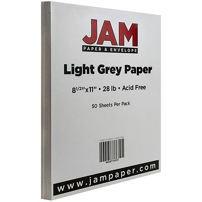 Best reviews of 🥰 JAM Paper Matte Colored Paper, 28 Lbs., 8.5" X 11", Light Gray, 50 Sheets/Pack (64432380) ⌛