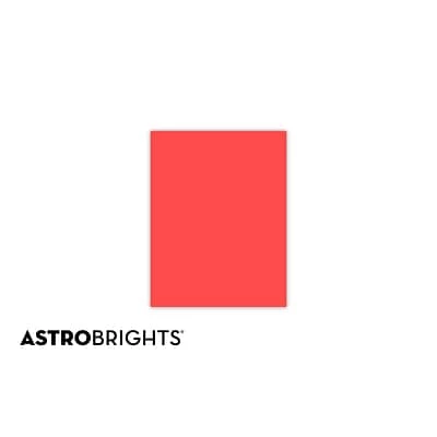 Coupon ⌛ Astrobrights Colored Paper, 24 Lbs., 8.5" X 11", Rocket Red, 500 Sheets/Ream (22641) 🧨 - Image 2